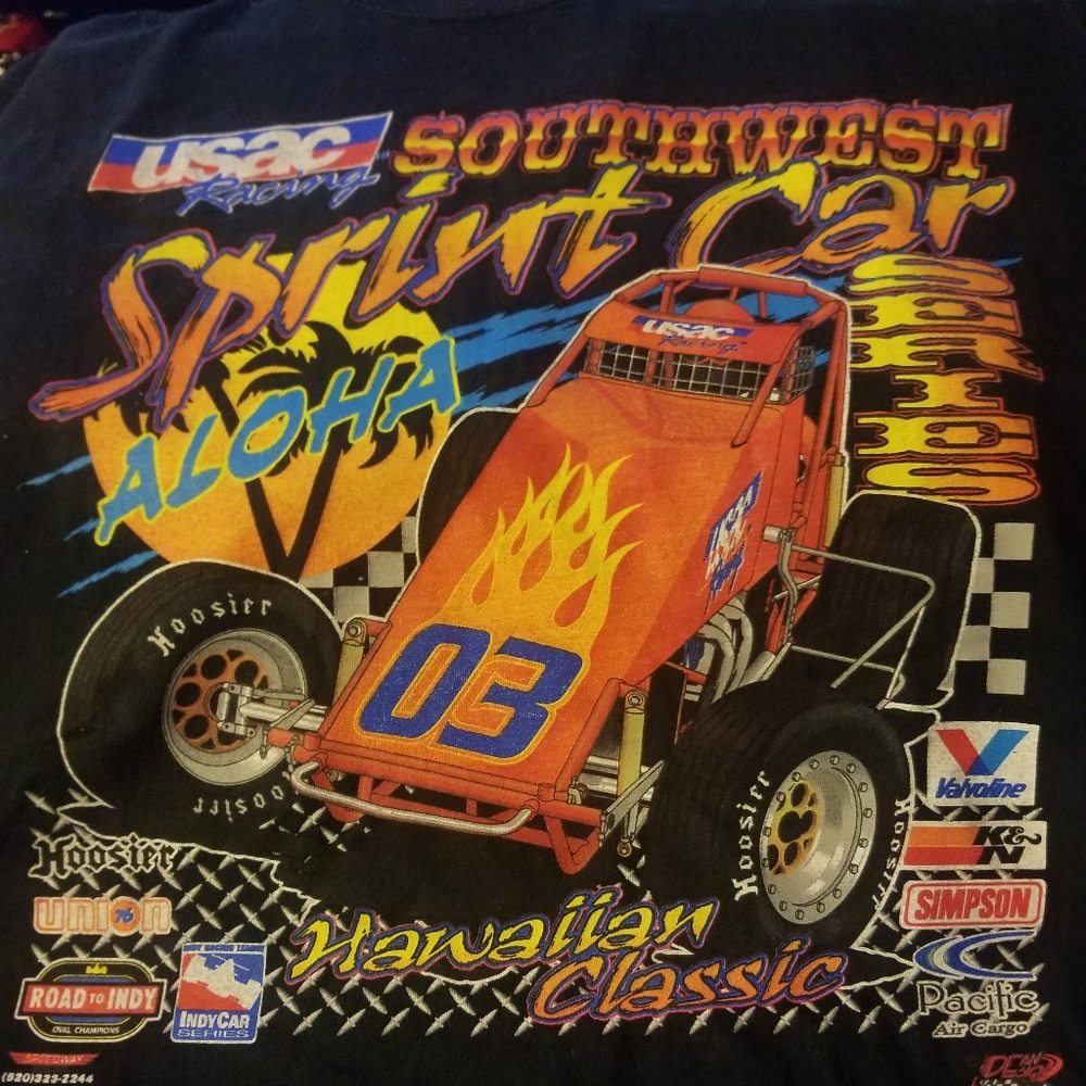Hawaii vintage racing tshirt